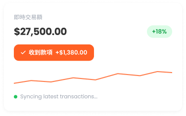 隨時隨地監測收款進度